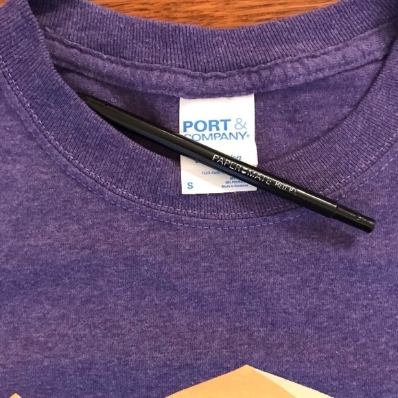 ROCK SOLID SHIRT PURPLE SMALL MOUNTAIN DEER CREEK - Picture 3 of 4